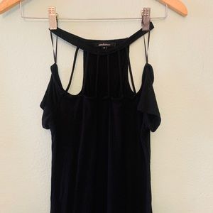 A dressy halter top t-shirt